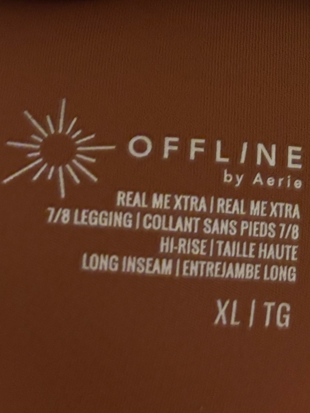 🆕 Offline by Aerie XL High-Rise Long Leggings - Rust Brown